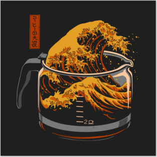 The Great Wave of Coffee Posters and Art
