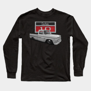 1966 Slammed Chevy C10 Truck Long Sleeve T-Shirt
