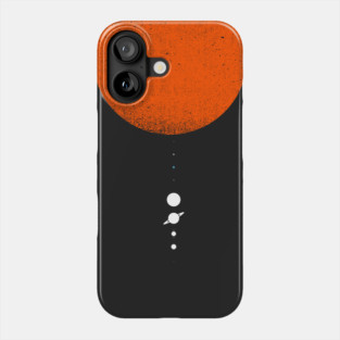 Minimal Solar System Phone Case