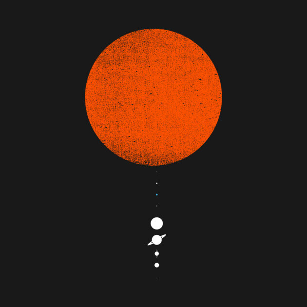 Minimal Solar System by geekchic_tees