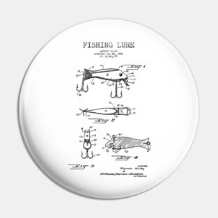Fishing Lure Patent Pin