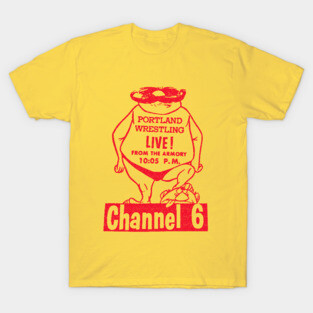 Vintage Portland Wrestling Design T-Shirt