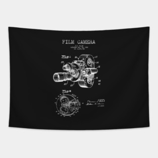 Film Camera Patent Tapestry