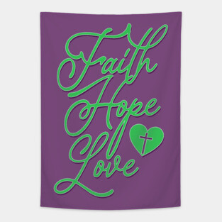 faith hope love Tapestry