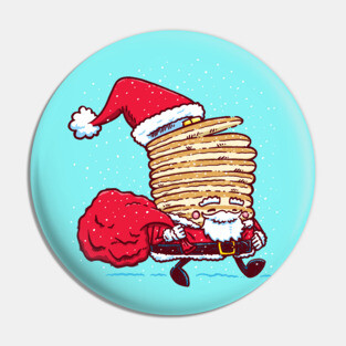 Santa Pancake Pin