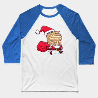 Santa Pancake Baseball T-Shirt