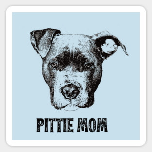 Pit Bull Terrier Mom - Pit Bull Mom Sticker