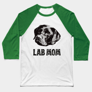 Labrador Retriever Mom - Lab Mom Baseball T-Shirt