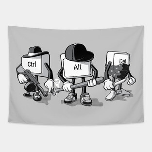 Computer Mafia Tapestry