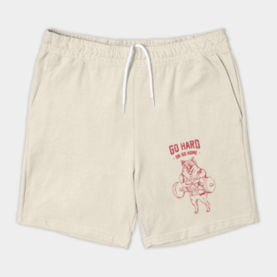 Go Hard or Go Home Shiba Inu Shorts