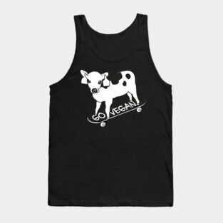 Skateboarding Baby Calf  Vegan Tank Top
