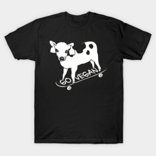 Skateboarding Baby Calf  Vegan T-Shirt