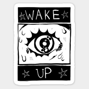 Wake Up Sticker