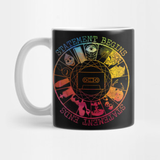 STATEMENT BEGINS OR STATEMENT  ENDS RAINBOW Mug