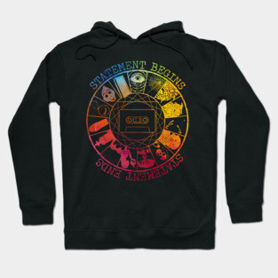 STATEMENT BEGINS OR STATEMENT  ENDS RAINBOW Hoodie