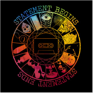 STATEMENT BEGINS OR STATEMENT  ENDS RAINBOW Posters and Art