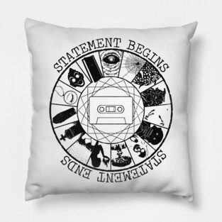 STATEMENT BEGINS OR STATEMENT  ENDS BLACK Pillow