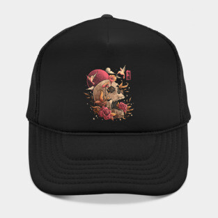 Life and Death Skull Flowers Gift Hat