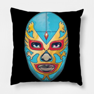 Dos Caras Lucha Libre Mexican Wrestler Legend Pillow