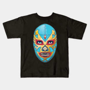 Dos Caras Lucha Libre Mexican Wrestler Legend Kids T-Shirt