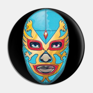 Dos Caras Lucha Libre Mexican Wrestler Legend Pin