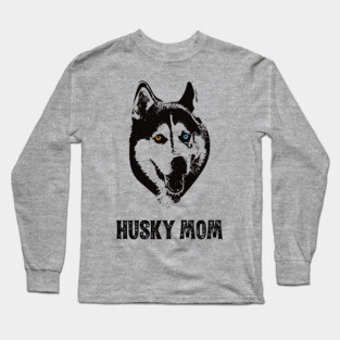 Husky Mom - Siberian Husky Mom Long Sleeve T-Shirt