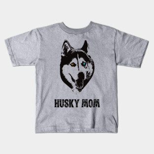 Husky Mom - Siberian Husky Mom Kids T-Shirt