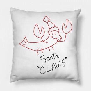 Santa "Claws" Pillow
