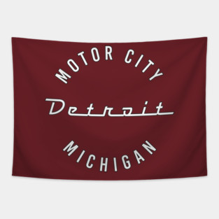 Detroit Michigan Motor City Tapestry