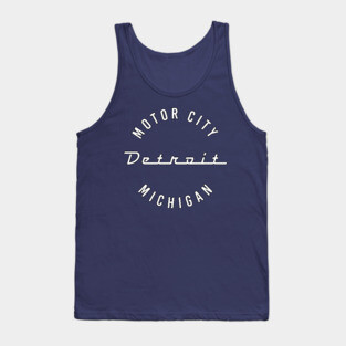 Detroit Michigan Motor City Tank Top