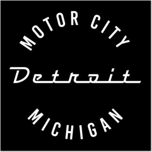 Detroit Michigan Motor City Posters and Art