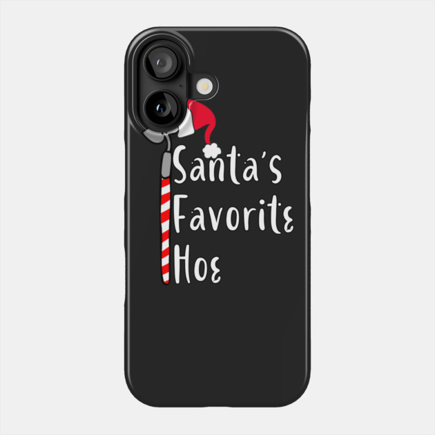 Santa's Favorite Hoe Phone Case by belownormal
