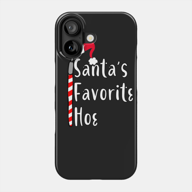 Santa's Favorite Hoe Phone Case by belownormal