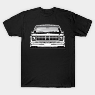 1977-1978 Squarebody Chevrolet C10 Blazer Suburban BW T-Shirt