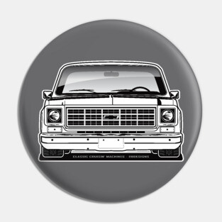 1977-1978 Squarebody Chevrolet C10 Blazer Suburban BW Pin