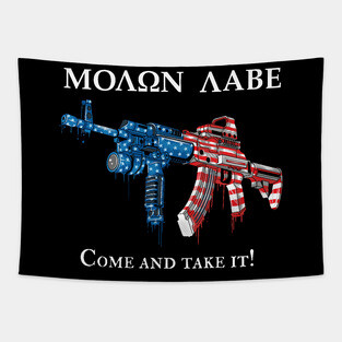 Molon Labe Come and Take it Tapestry
