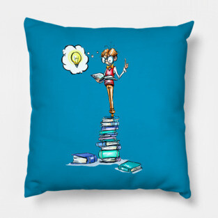 The Book Worm Klaus Baudelaire Pillow