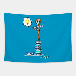 The Book Worm Klaus Baudelaire Tapestry