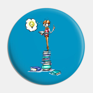 The Book Worm Klaus Baudelaire Pin