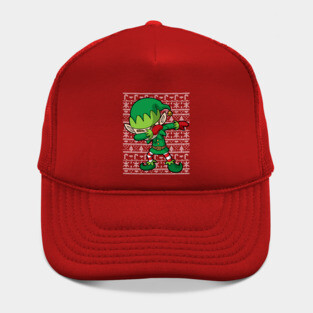 Dabbing Elf Ugly Christmas Sweater Hat