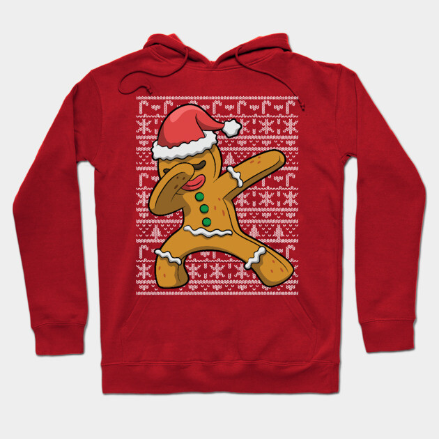 Dabbing Gingerbread Man Ugly Christmas Sweater Gingerbread Man