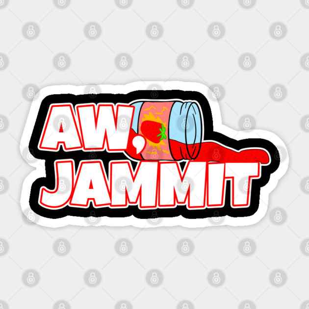 Aw Jammit Sticker by belownormal