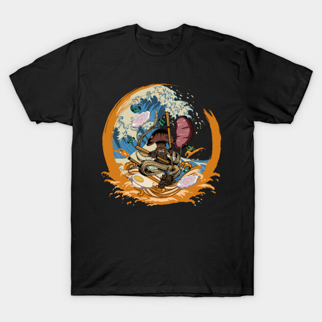 Dragon Ramen_Mushroom anger waves T-Shirt by pilipsjanuariusArt