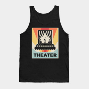 Vintage 70s Style Theater Poster Tank Top