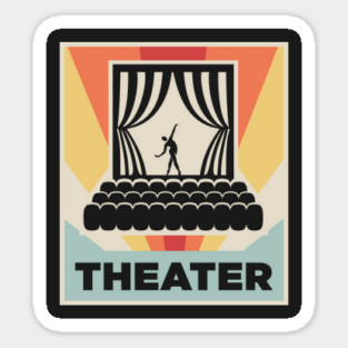 Vintage 70s Style Theater Poster Magnet
