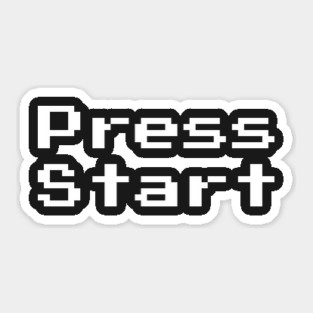 Press Start Sticker