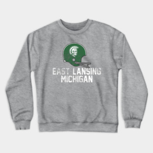 East Lansing, Michigan [Vintage Distressed] Crewneck Sweatshirt