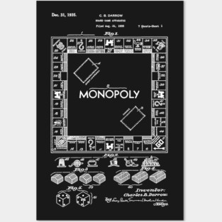 Monopoly Patent Posters and Art