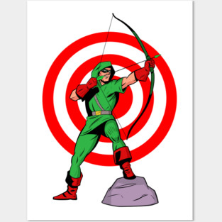 Green arrow Posters and Art