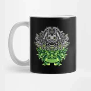 Geisha Cyborg Illustration Mug
